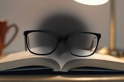 View simulating central vision loss from macular degeneration